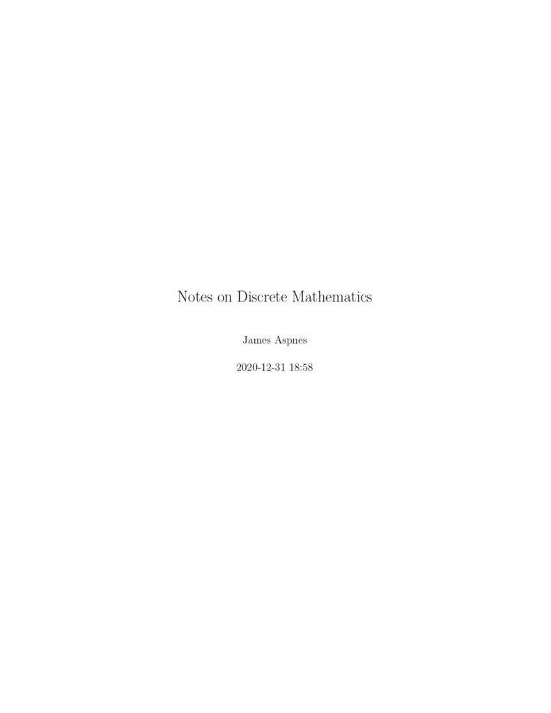 Discrete Mathematics Notes