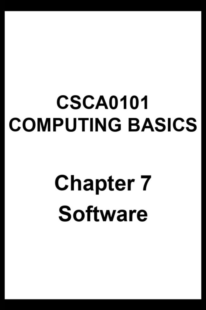 Computer Software