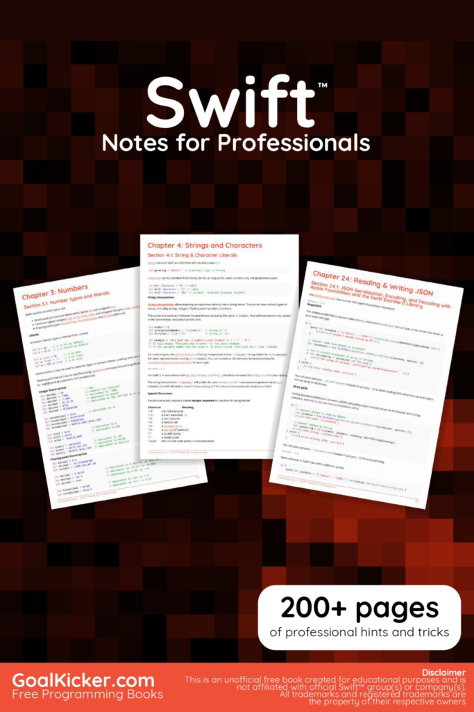 Swift Notes for Professionals