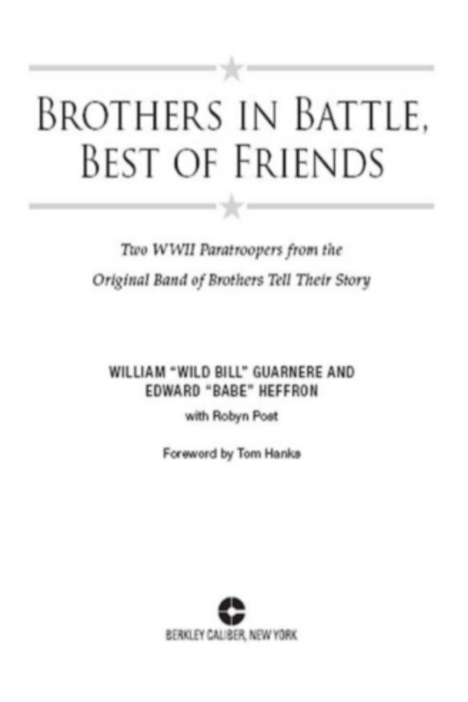 Brothers in Battle, Best of Friends