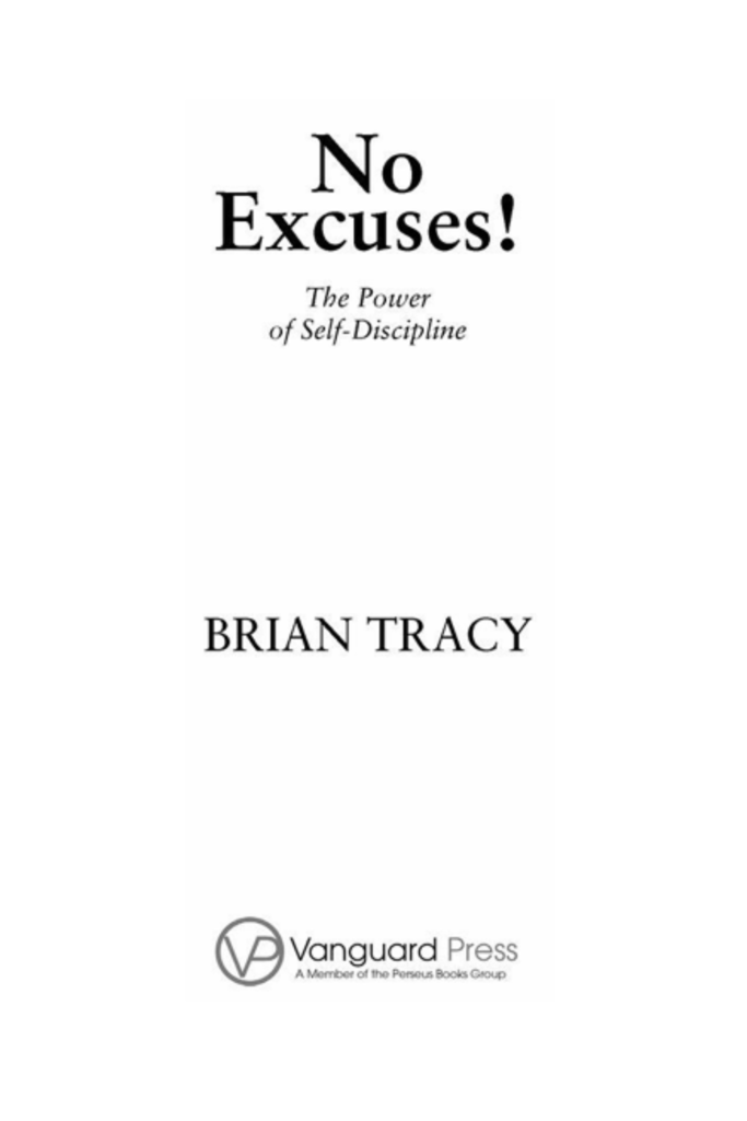 No Excuses!